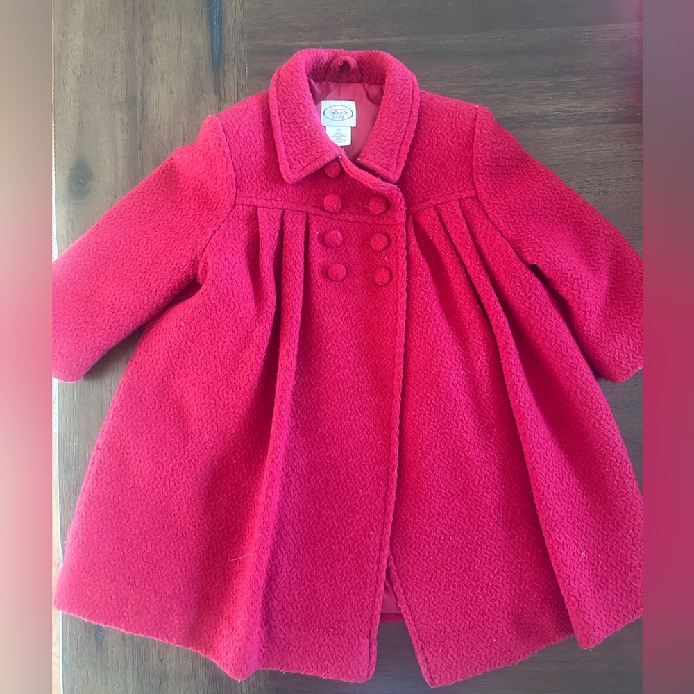 Talbots Kids red wool dress coat. Size 18 months. Perfect for Christmas!
